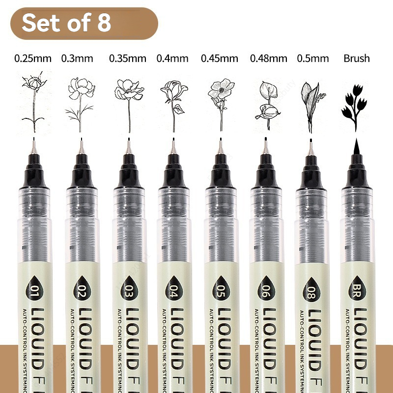 12 Tibs Black Pen Fine Line Sk - огляд і ціна Correction Pen Fine