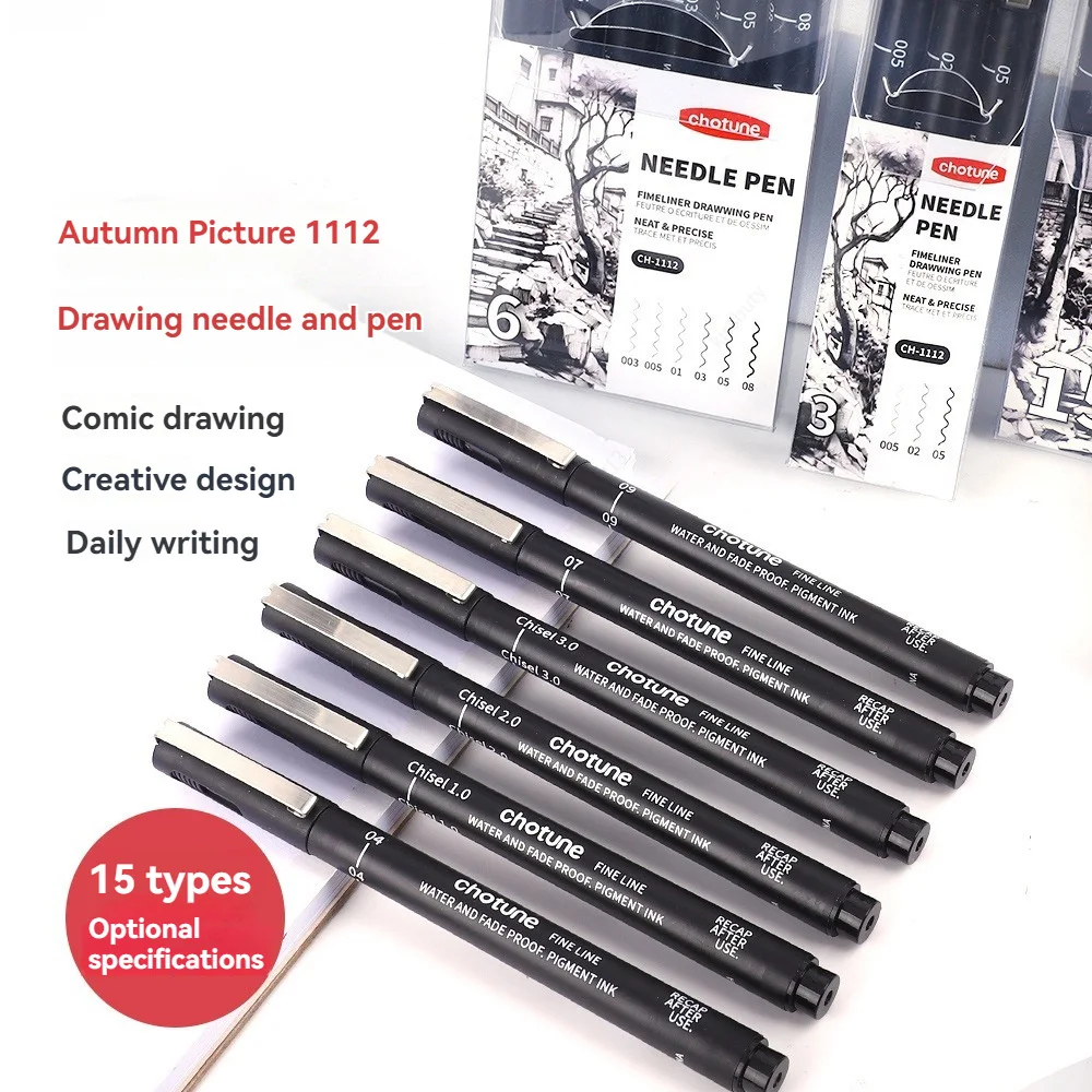 Black Micro Pens,15 Sizes,Wate - огляд і ціна Correction Pen Fine