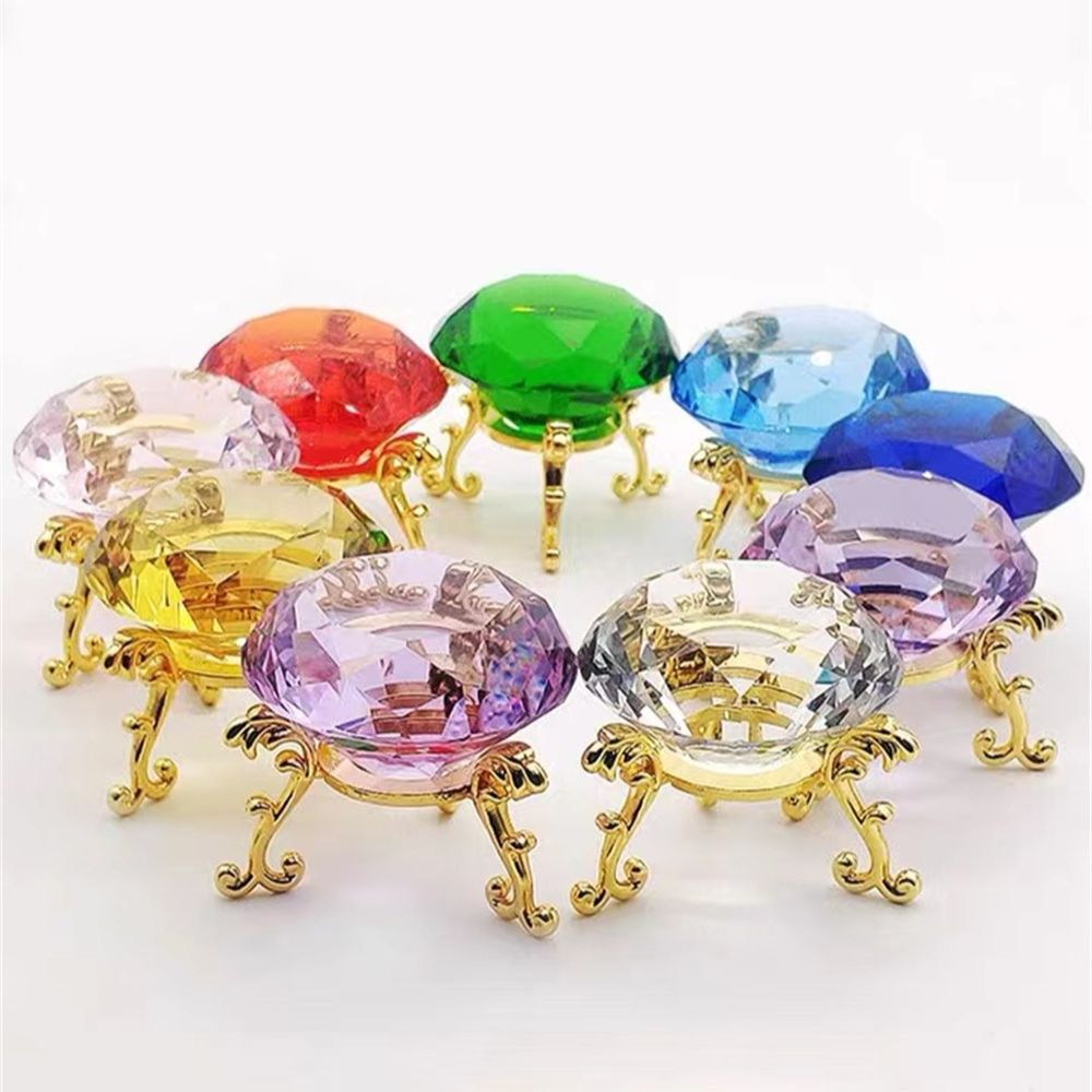 10 Colors Crystal Diamond Shap - огляд і ціна Paper Weight Crystal